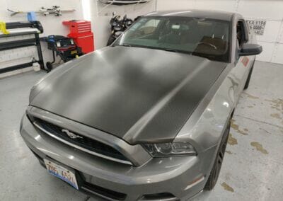 Ford Mustang Carbon Fiber Hood Wrap